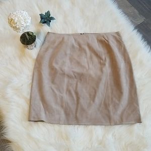 Passport 100%Suade Leather Skirt